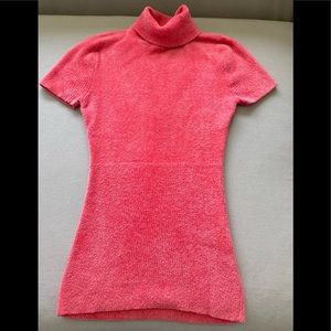 Short sleeve chenille tunic